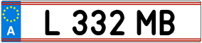 Trailer License Plate